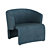 Minimalist Comfort: MARC Armchair by Minotti 3D model small image 2