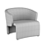 Minimalist Comfort: MARC Armchair by Minotti 3D model small image 5