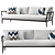 Vintage Teak Laurel Sofa 3D model small image 2