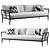 Vintage Teak Laurel Sofa 3D model small image 3