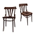 Elegant Lacquered Wooden Chair 3D model small image 1