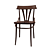 Elegant Lacquered Wooden Chair 3D model small image 2