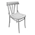 Elegant Lacquered Wooden Chair 3D model small image 4