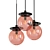 Eclat d'Eau: Murano Pendant Lamp 3D model small image 1