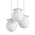 Eclat d'Eau: Murano Pendant Lamp 3D model small image 2