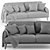 Luxury KARIN Sofa 3D model small image 5