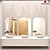 Elegant Bathroom Set 3D model small image 1