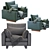 Harmony Leather Armchair: Elegant Comfort for Your Home 3D model small image 5