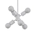 Kuzco Hexa 6-Light Sputnik Chandelier 3D model small image 2