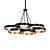 Sleek Maestro Chandelier 3D model small image 1