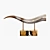 Elegant Horn Sculptures: Exquisite Decor Pieces 3D model small image 2