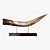 Elegant Horn Sculptures: Exquisite Decor Pieces 3D model small image 5