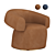 Elegant RUFF Armchair: Perfect Comfort Epitomized 3D model small image 1