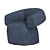 Elegant RUFF Armchair: Perfect Comfort Epitomized 3D model small image 2