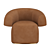 Elegant RUFF Armchair: Perfect Comfort Epitomized 3D model small image 4