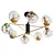 CREEK 70118/8: Stylish 75cm Chandelier 3D model small image 1