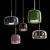 Contemporary Glass Pendant Light 3D model small image 2