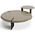 Minotti Keel Round Coffee Tables Set 3D model small image 5