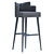 Elegant Mezzo Ervin Bar Chair 3D model small image 4