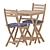 Foldable Outdoor Table and Chair Set 3D model small image 1