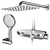 Modern Faucets and Shower Systems - Grohe and IDEAL Standard Set 3D model small image 5