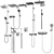 Modern Faucets and Shower Systems - Grohe and IDEAL Standard Set 3D model small image 6