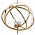 Ibis Wide Pendant: Polished Nickel & Brass 3D model small image 1