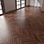 Premium Parquet Chevron: 4K PBR PNG 3D model small image 5