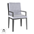 Leon Grey Outdoor Dining Armchair 3D model small image 1