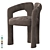 Modern Dudet Chair by Cassina: Stylish and Comfortable 3D model small image 4