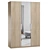 CAREN Wardrobe: Stylish and Spacious 3D model small image 4