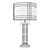 Elegant Metal Table Lamp 3D model small image 2