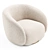 EICHHOLTZ BRICE Swivel Armchair | Cream Boucle 3D model small image 11