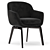 Minotti Belt Chair & Marvin Table 3D model small image 2