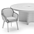 Minotti Belt Chair & Marvin Table 3D model small image 6