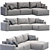 Elise Stretch Sofa: Stylish & Versatile 3D model small image 5