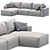 Elise Stretch Sofa: Stylish & Versatile 3D model small image 6