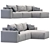 Elise Stretch Sofa: Stylish & Versatile 3D model small image 7