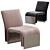 Sancal Diwan: Luxurious Armchair for Modern Spaces 3D model small image 2