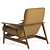 Timeless Elegance: Mid-Century High-Back Chair 3D model small image 3