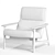Timeless Elegance: Mid-Century High-Back Chair 3D model small image 4