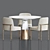 Jack Chair Vex Table Dining Set: Elegant, Versatile, and Modern Furniture 3D model small image 3