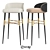 Olympia Modern Bar Stool 3D model small image 2