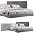 Elegant Lawrence Bed 3D model small image 1