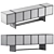 Sleek and Spacious Sira Credenza 3D model small image 2