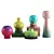 Colorful Glass Vases: Pink, Brown, Orange, Sky Blue, Green 3D model small image 3
