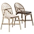 Delvigne Chair Rotin: Elegant Rattan Design 3D model small image 1