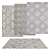 Versatile Rug Set: 6 Stunning Options 3D model small image 1