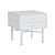 Elegant Bicolor Nightstand with Metal Legs 3D model small image 2