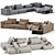 Modern Westside Sofa by Poliform 3D model small image 1